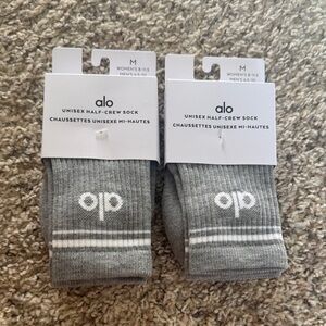 Alo yoga Unisex Half-Crew Throwback Sock